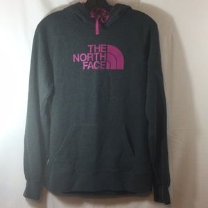 The North Face pink/gray hoodie